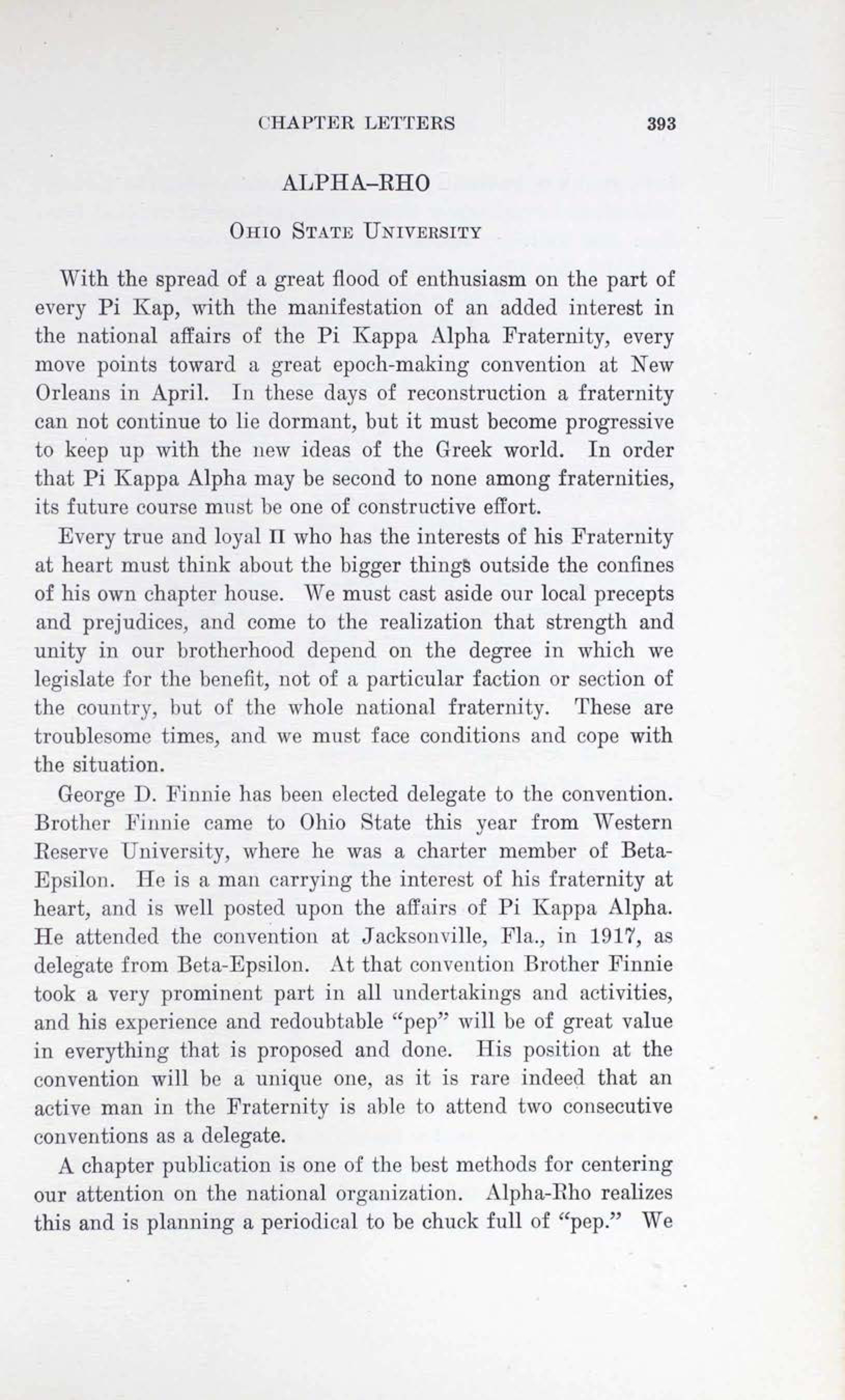 Alpha-Rho, February 1920